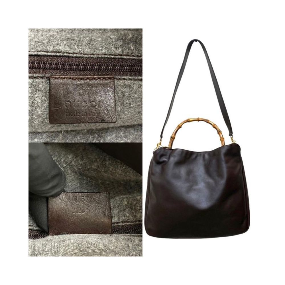 Pre Loved Gucci Bamboo Leather Tote Bag - Picture 4 of 10